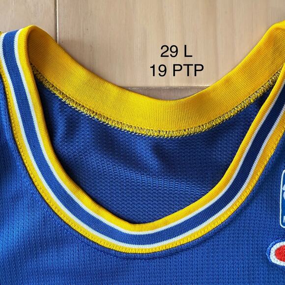 Chris Webber Golden State Warriors Jersey 40 Blue 90s Champion Basketball - Picture 5 of 7